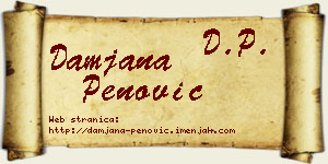 Damjana Penović vizit kartica